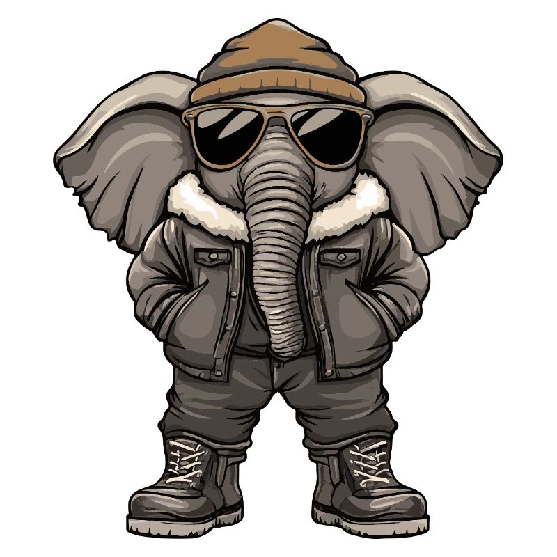 Elefant Cool Winter