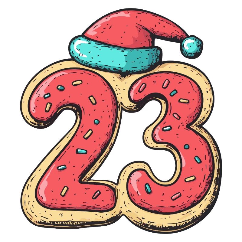Biscuit de Noël à 23 chiffres