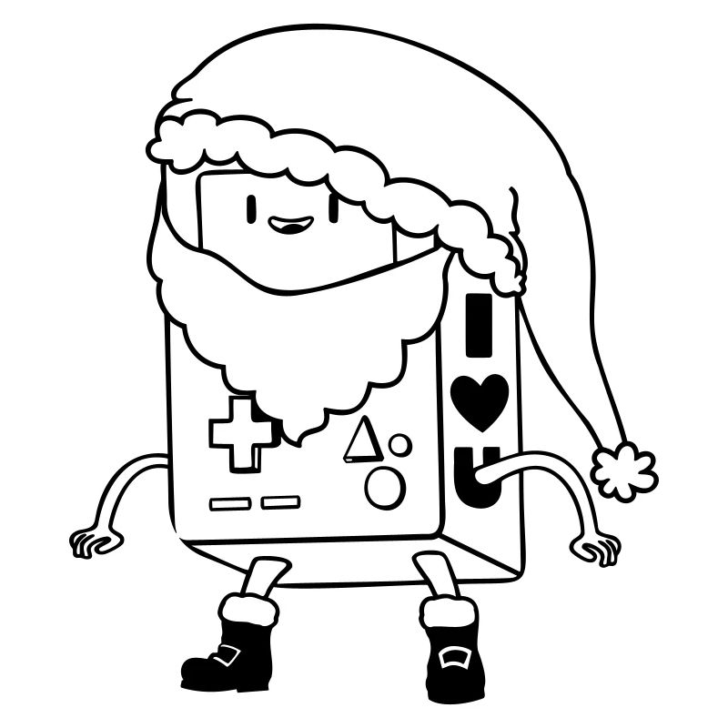 Dessin vectoriel SVG SVG de robots de Noël mignon