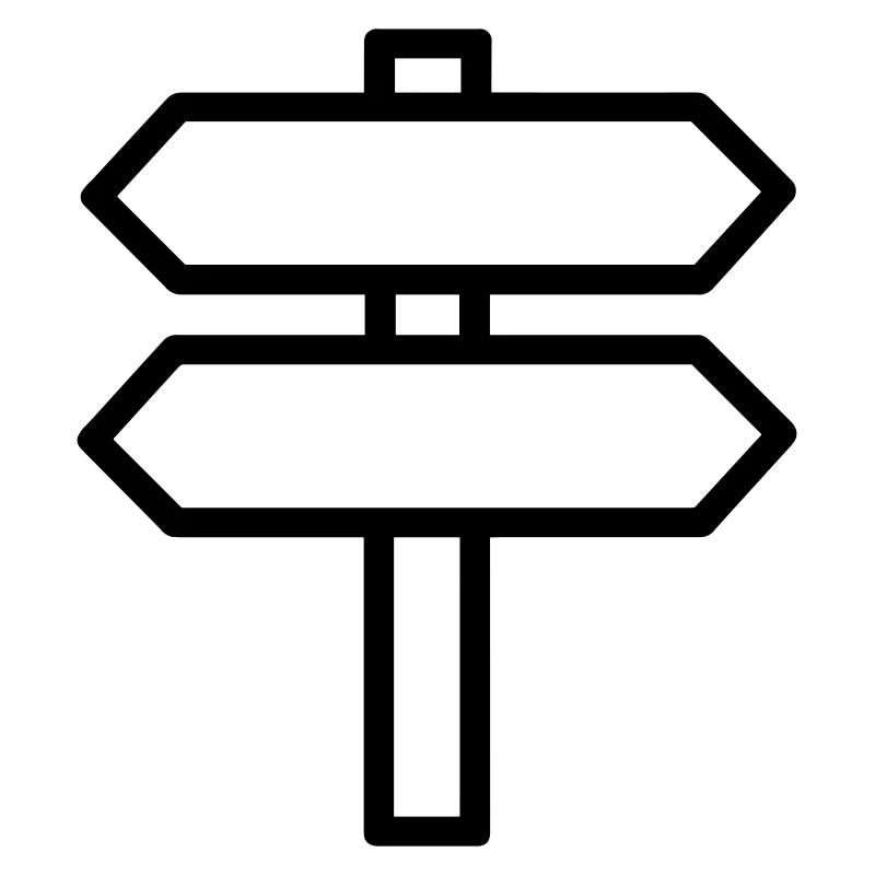 Direction sign