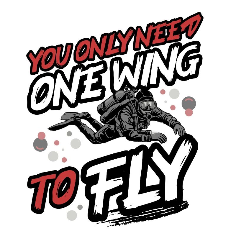 Tauchen One Wing To Fly – Tec & Scuba Diver Design
