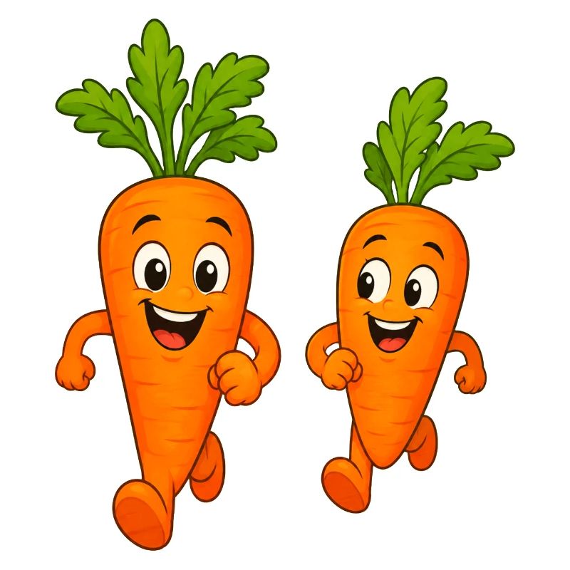 Carrots while jogging
