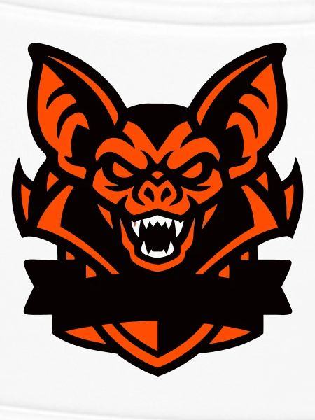 Fledermaus Maskottchen Wappen
