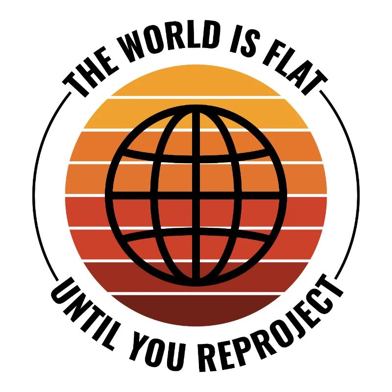 Globe Earth World Map Retro Sunset