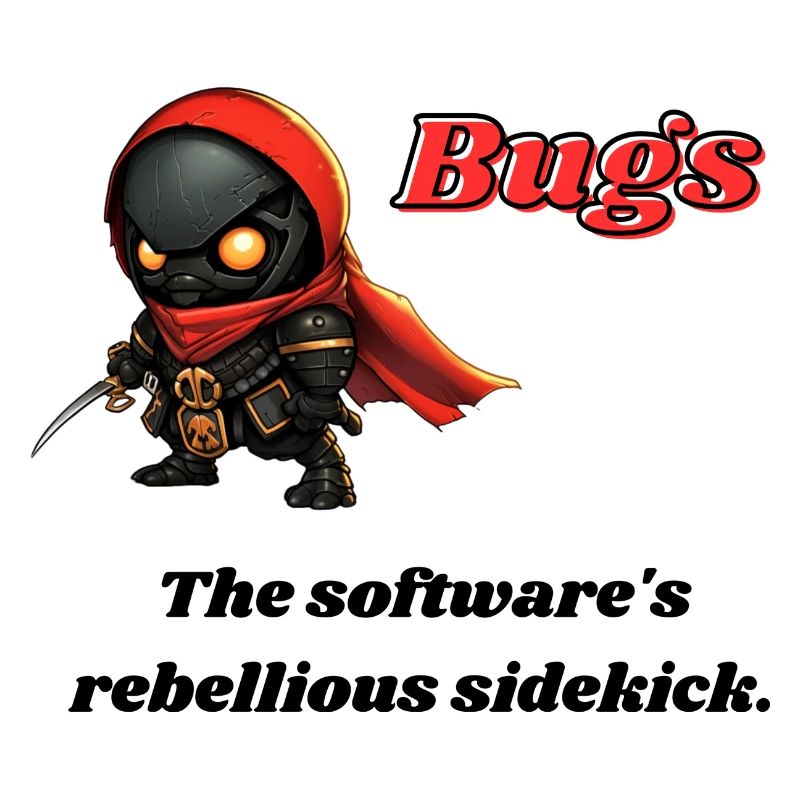 Bugs - The software's rebellious sidekick.
