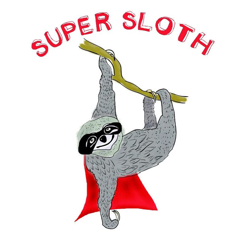 super sloth sloth chill sleep slow nerd lazy