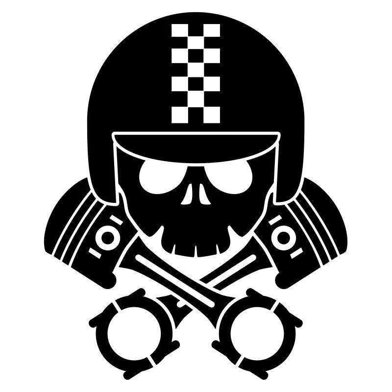 schädel helm kolben