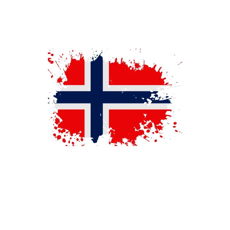 Norway Flag Splash