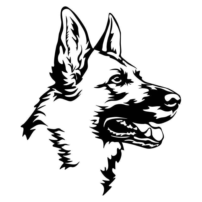German shepherd head