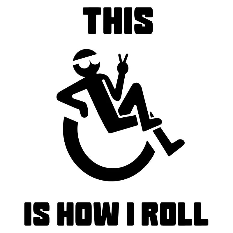 C’est comme si je me roulais dans mon fauteuil roulant*