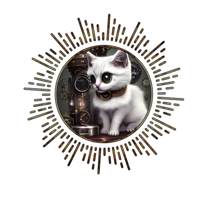 Kleine Steampunk-Katze