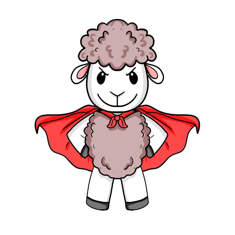 Schaf Superheld