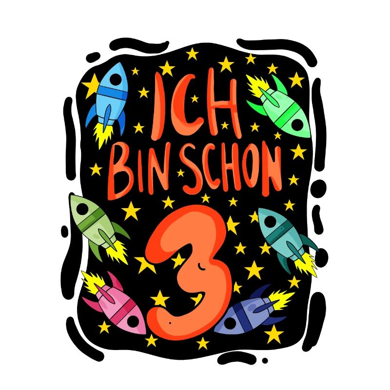 3 Jahre alt Junge - 3 Geburtstag - Ich bin 3