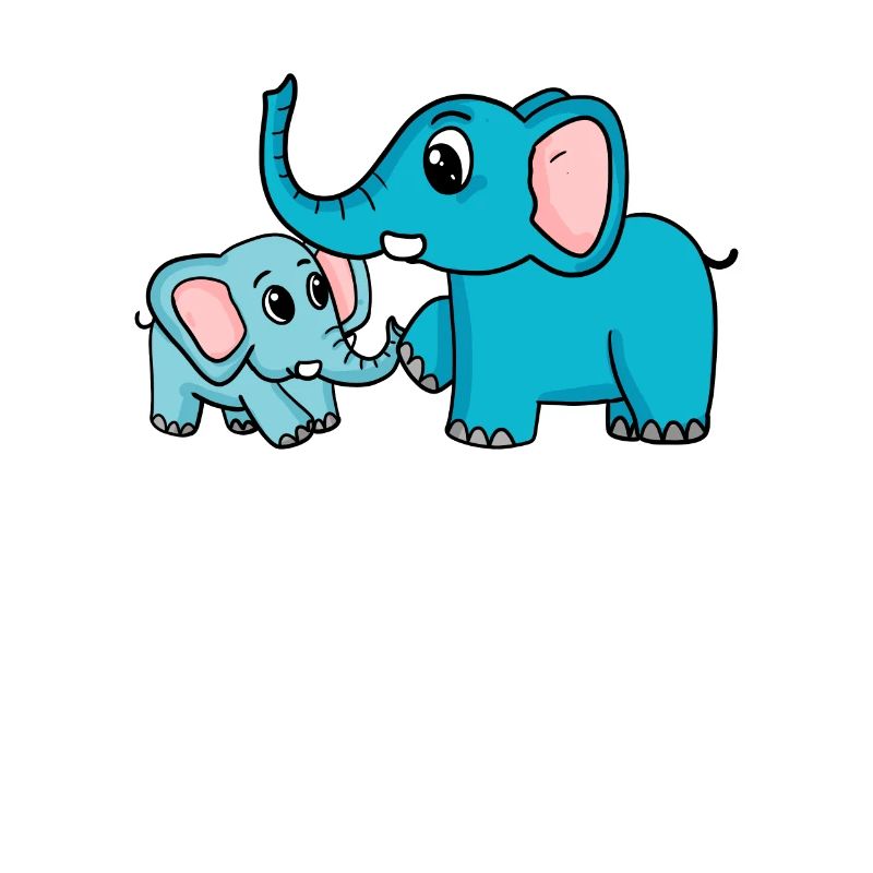 Eléphant avec bébé éléphant