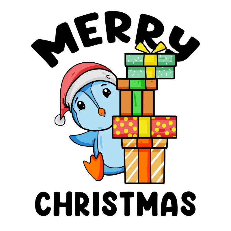 Joyeux motif de pingouin de Noël