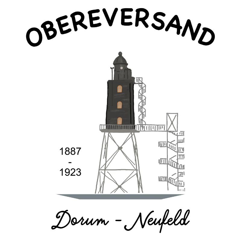 Obereversand Lighthouse, Dorum-Neufeld, North Sea