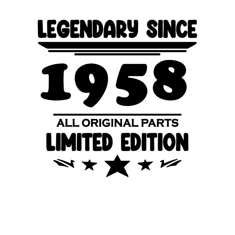 1958 - Né 1958 - Année de construction 1958