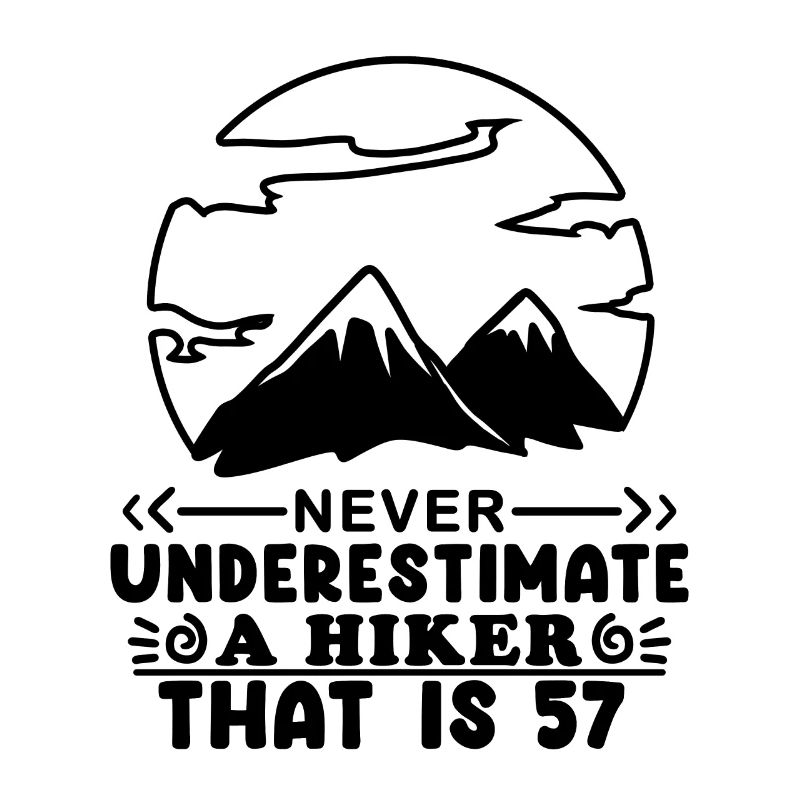 Mountain Wanderer 57e anniversaire cadeau de 57 ans