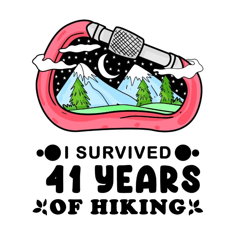 Berg Wanderer 41. Geburtstag 41 Jahre alt Geschenk