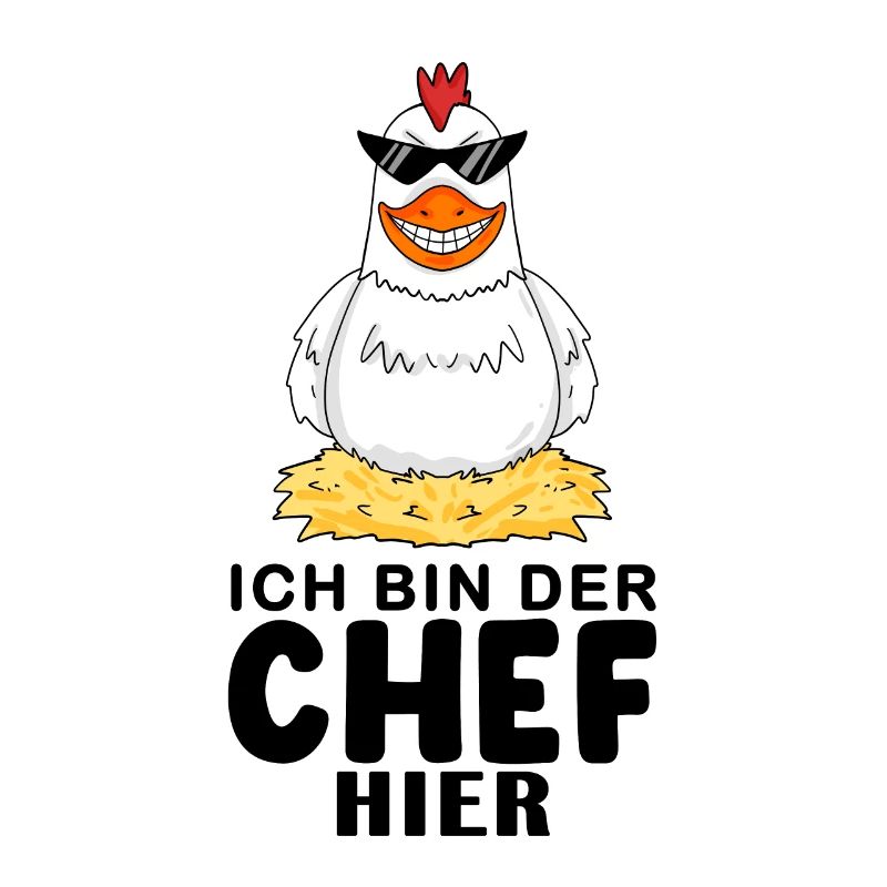 cooles Huhn Chef Spruch