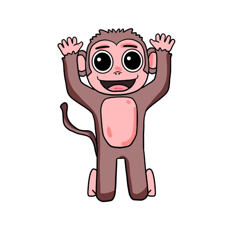 Monkey motif for children