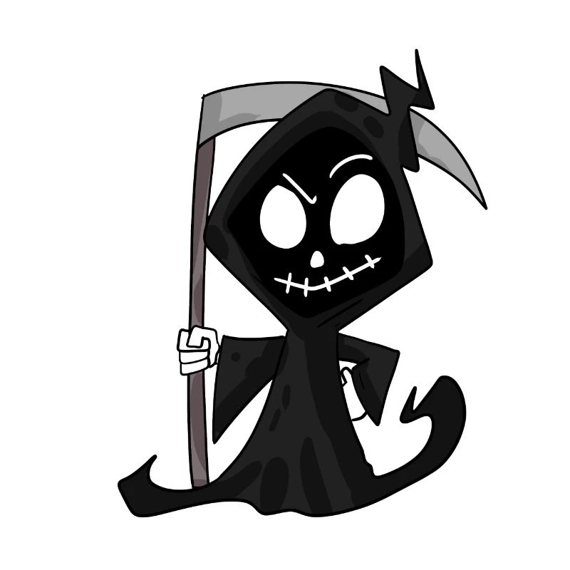 Sensenmann mit Sense - Halloween