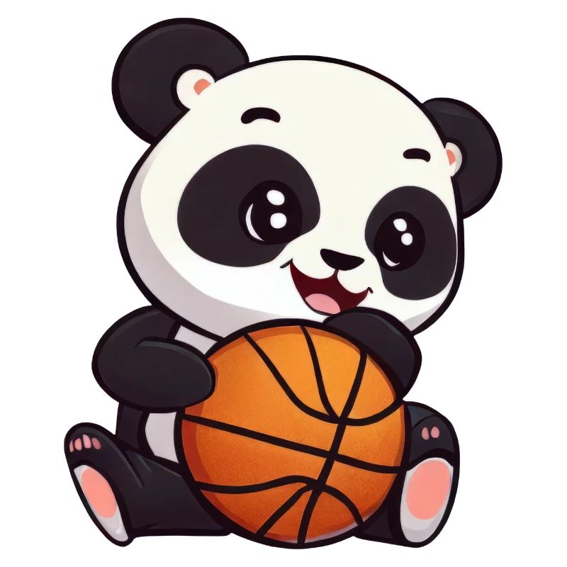 Panda auf Skateboard