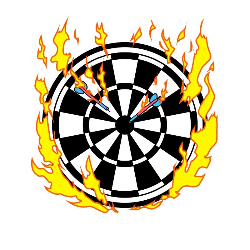 Dartboard in Flames - Dart Player