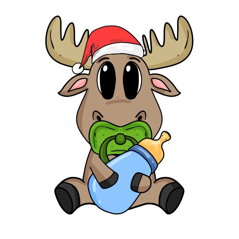 Bébé orignal Noël