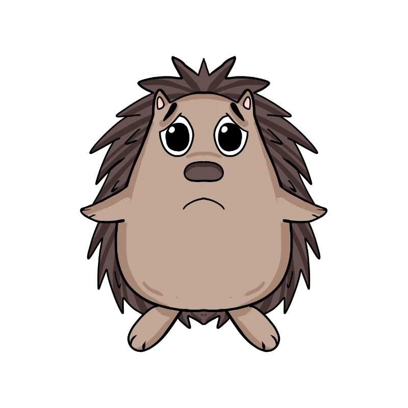 Igel Traurig - trauriger Igel