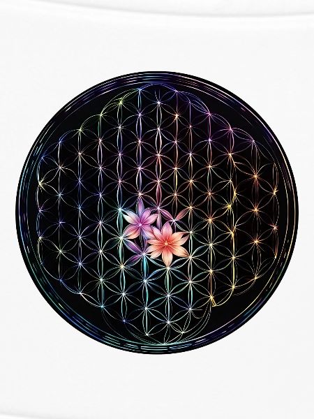 Regenbogen Lebensblume Design