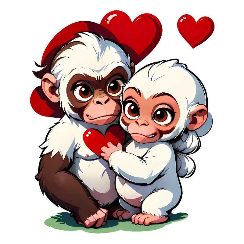 Offrez ces mignons singes pour la Saint-Valentin