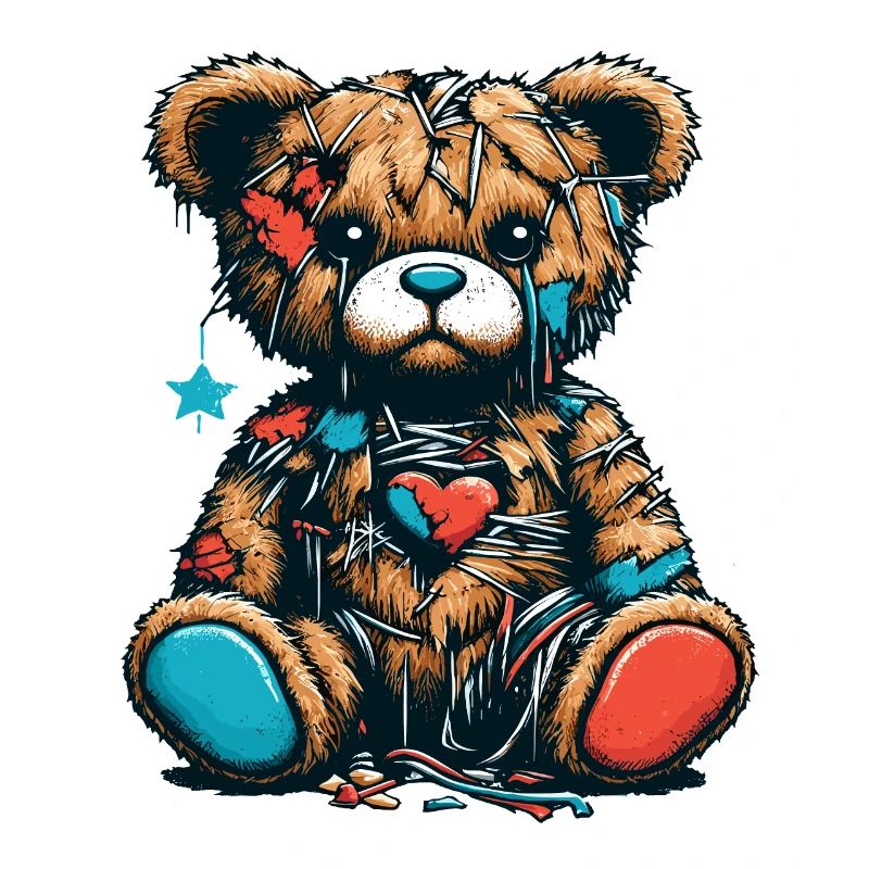Abgenutzter Vintage Teddybär