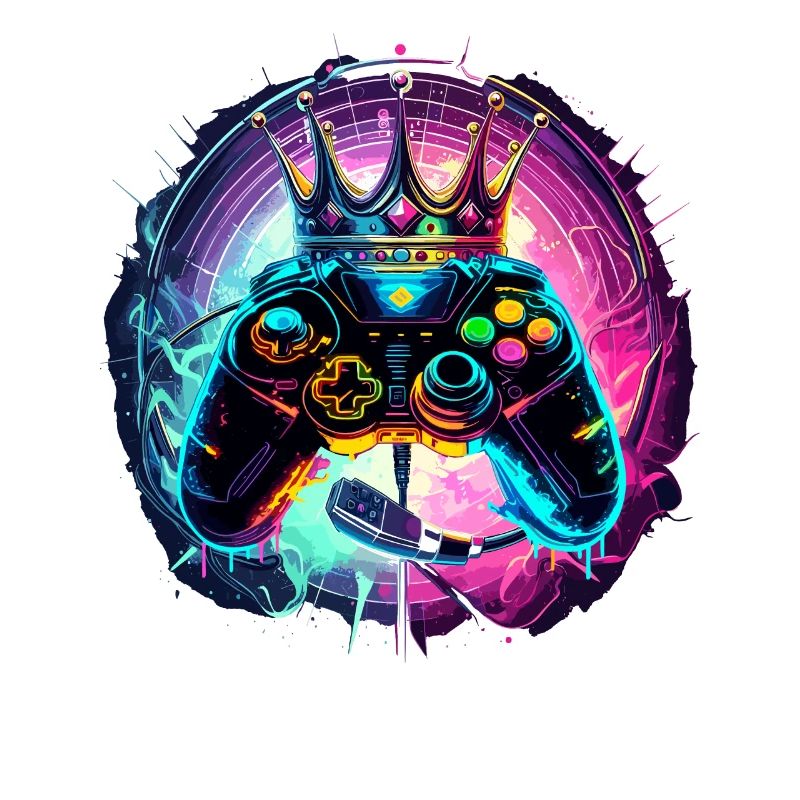 Gaming Controller mit Headset und Krone