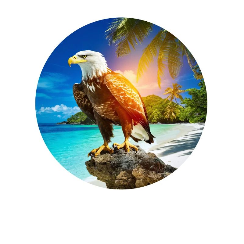 Adler am Eagle Beach Aruba Sommerurlaub