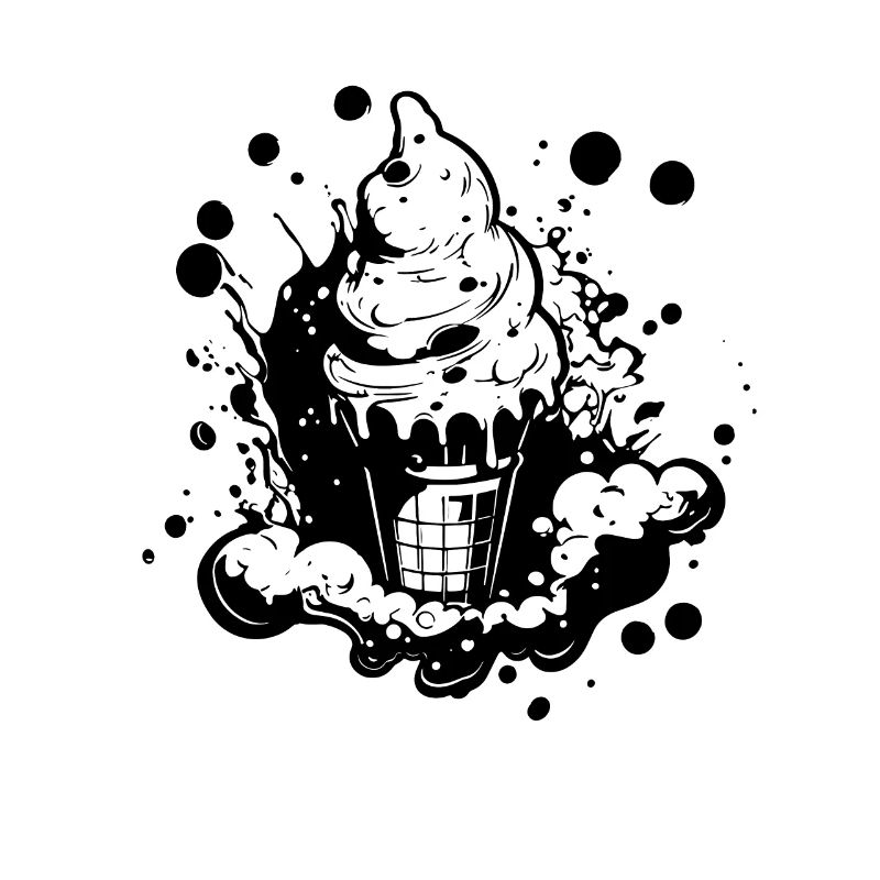 Cornet de crème glacée Dessin