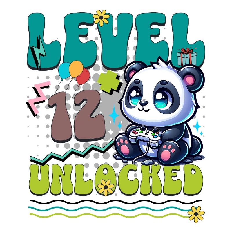 12th Birthday Level Unlocked Gaming Panda