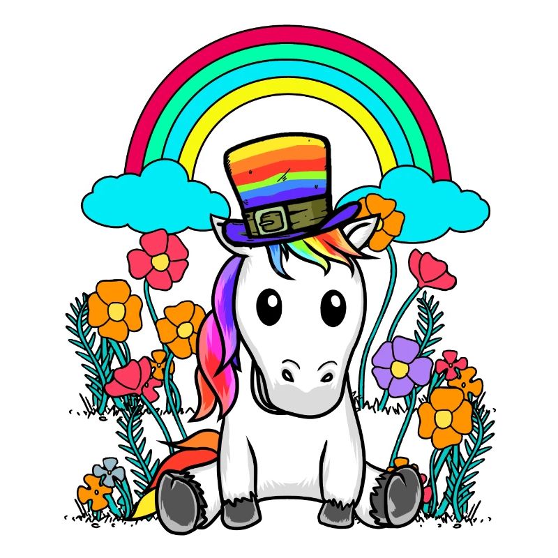 LGBT Regenbogen Einhorn Einhörner Pferd Pferde
