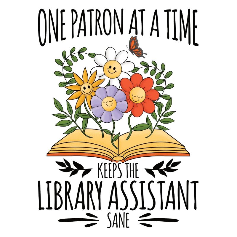 Library Aide Funny Library Assistant