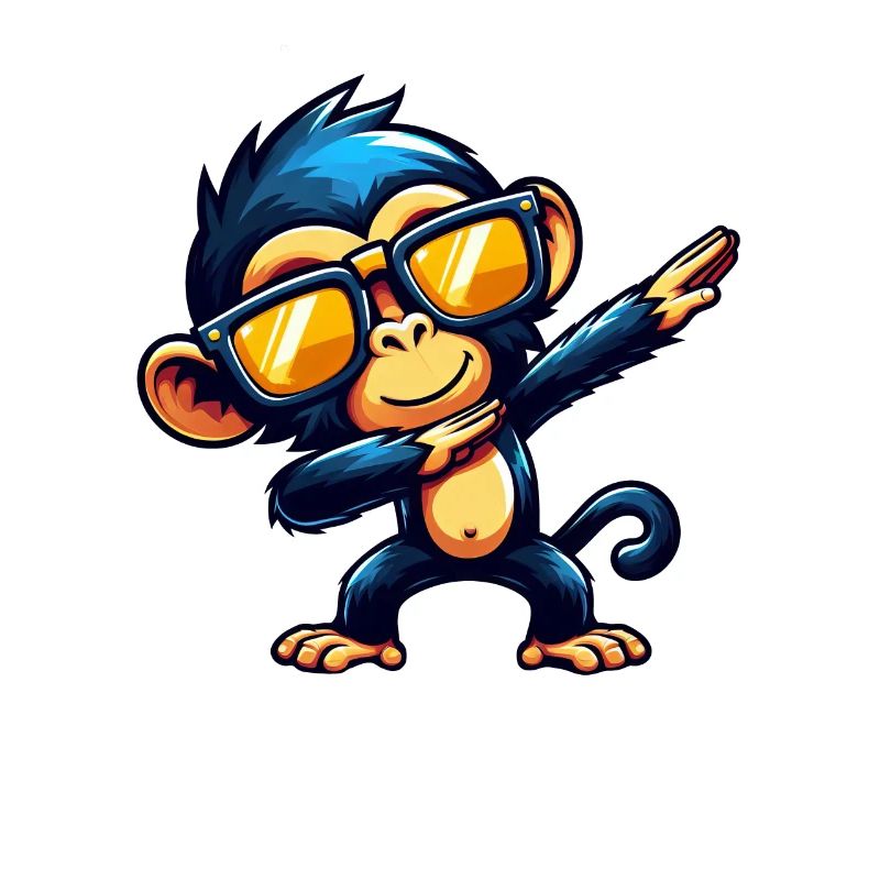 Chimpanzee Dabbing Cool Monkey Dancing