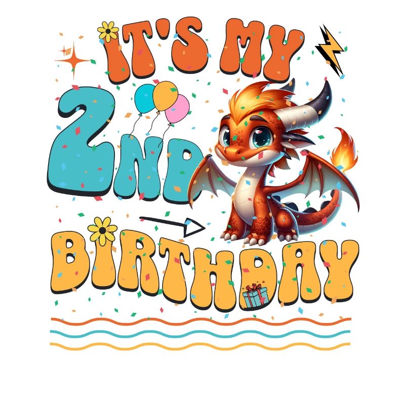Drache 2. Geburtstag Drachen