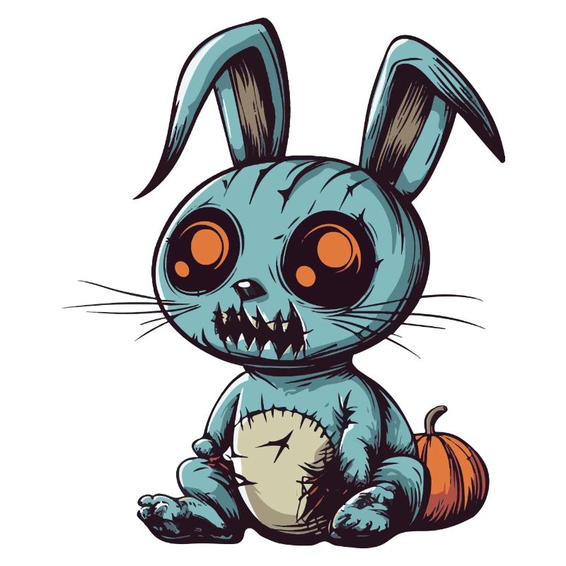 Bunny Halloween Comic Funny