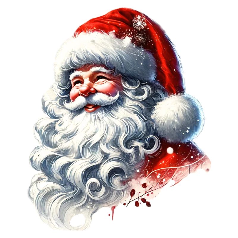 Weihnachtsmann mit strahlendem Lächeln