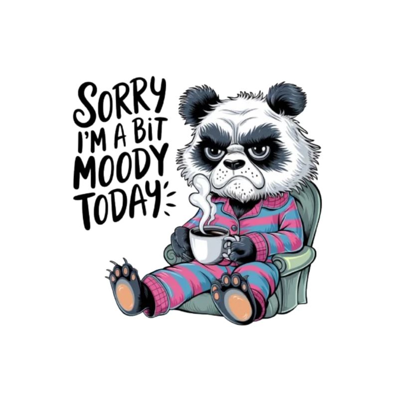 Moody Panda Grumpy Morning Grouch Coffee