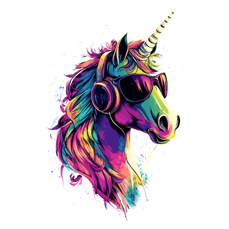 Einhorn Bunt Regenbogen Pferde Reiten Einhörner