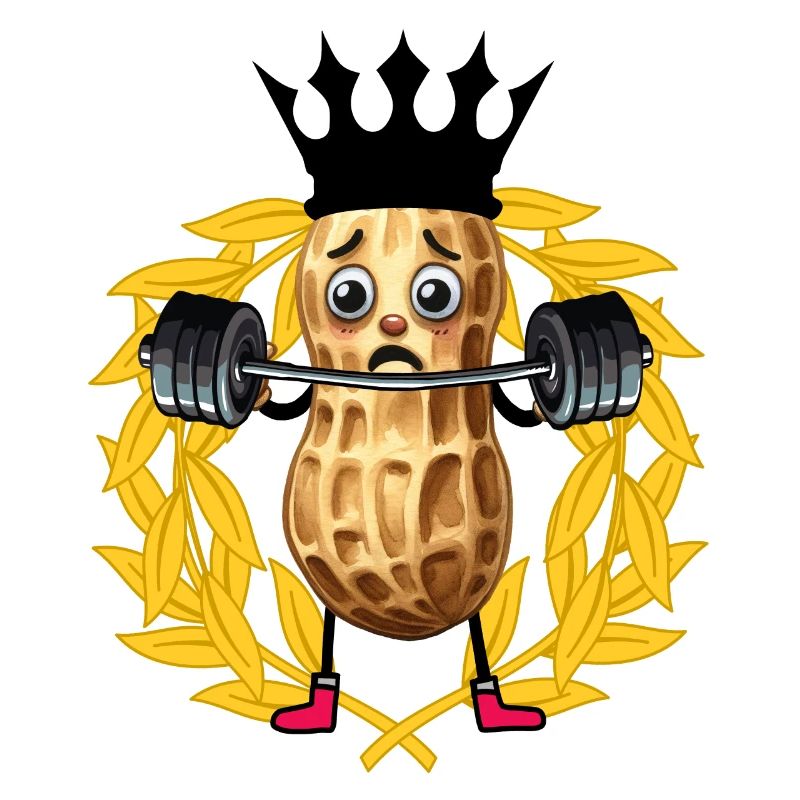 Erdnuss Gewichte Bobybilder GYM Hanteln Training