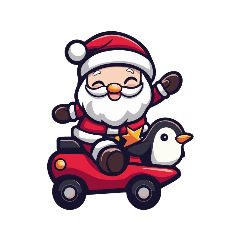Pinguin Weihnachtsmann