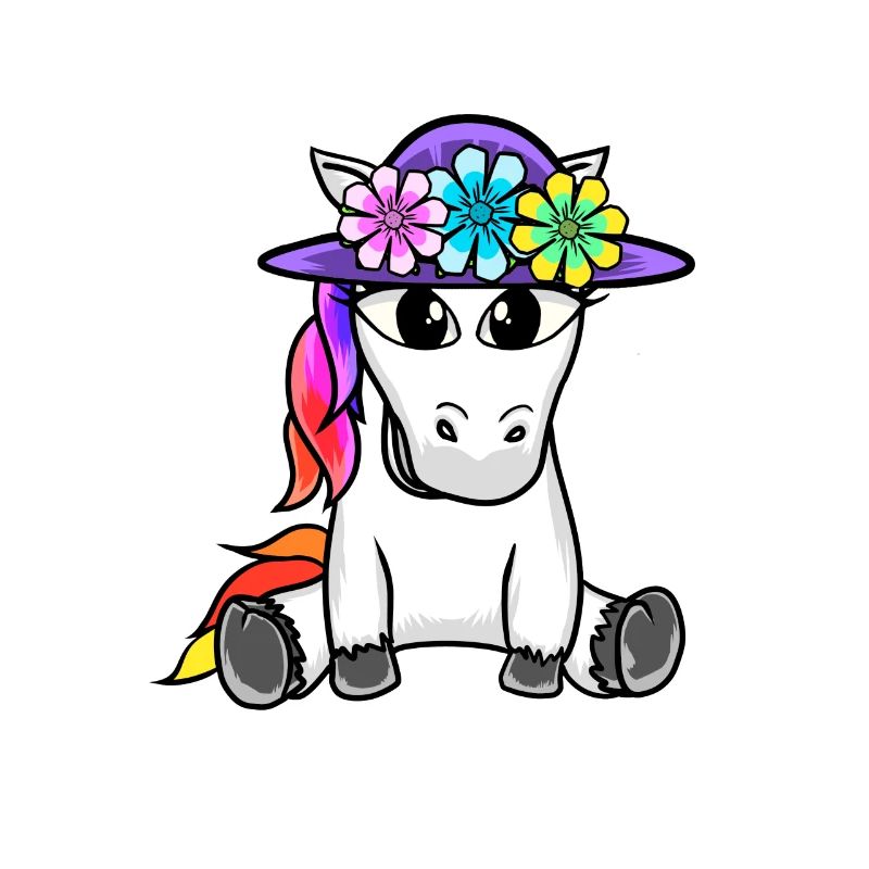niedliches Einhorn Einhörner Pferd Pferde Kinder