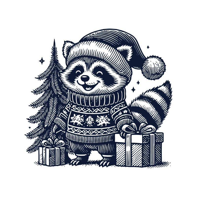 Joyeux Noël de raton laveur
