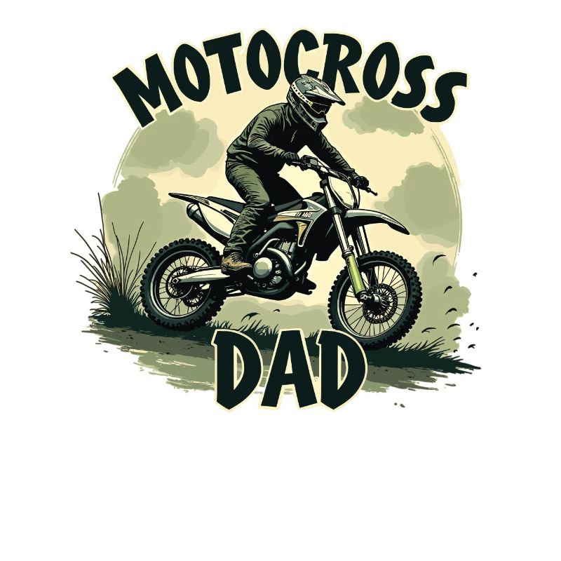 Motocross Dad – Action-packed design for dads